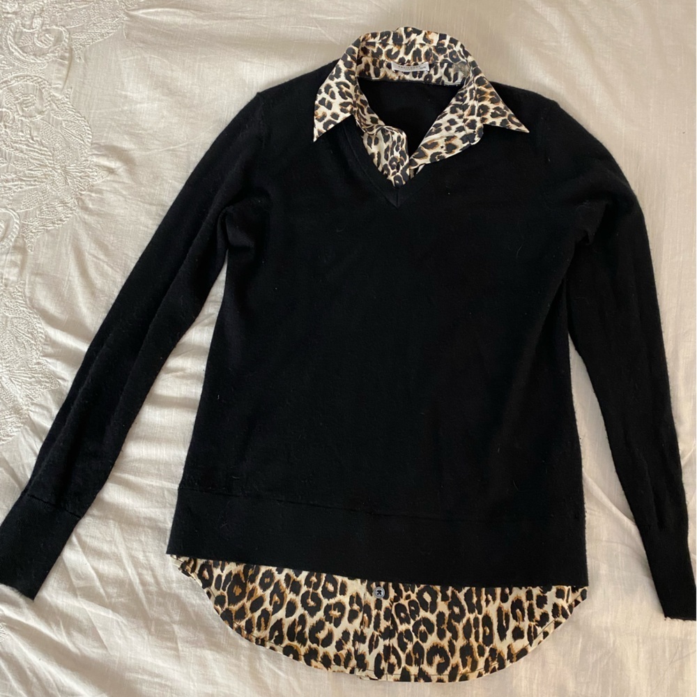Equipment Cashmere Silk Layered Sweater (SW1)